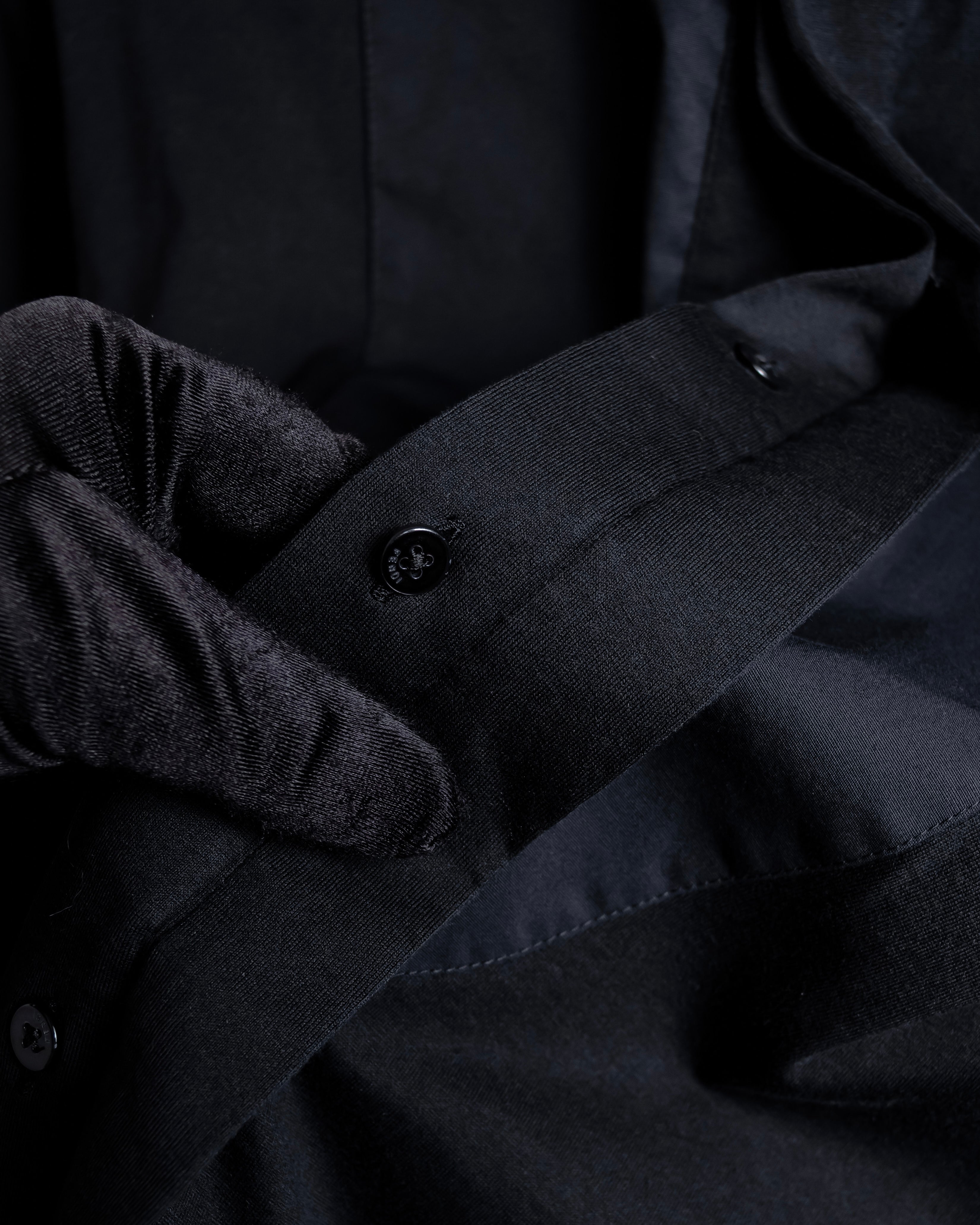 "FENDI" Pick stitch design fly front shirt