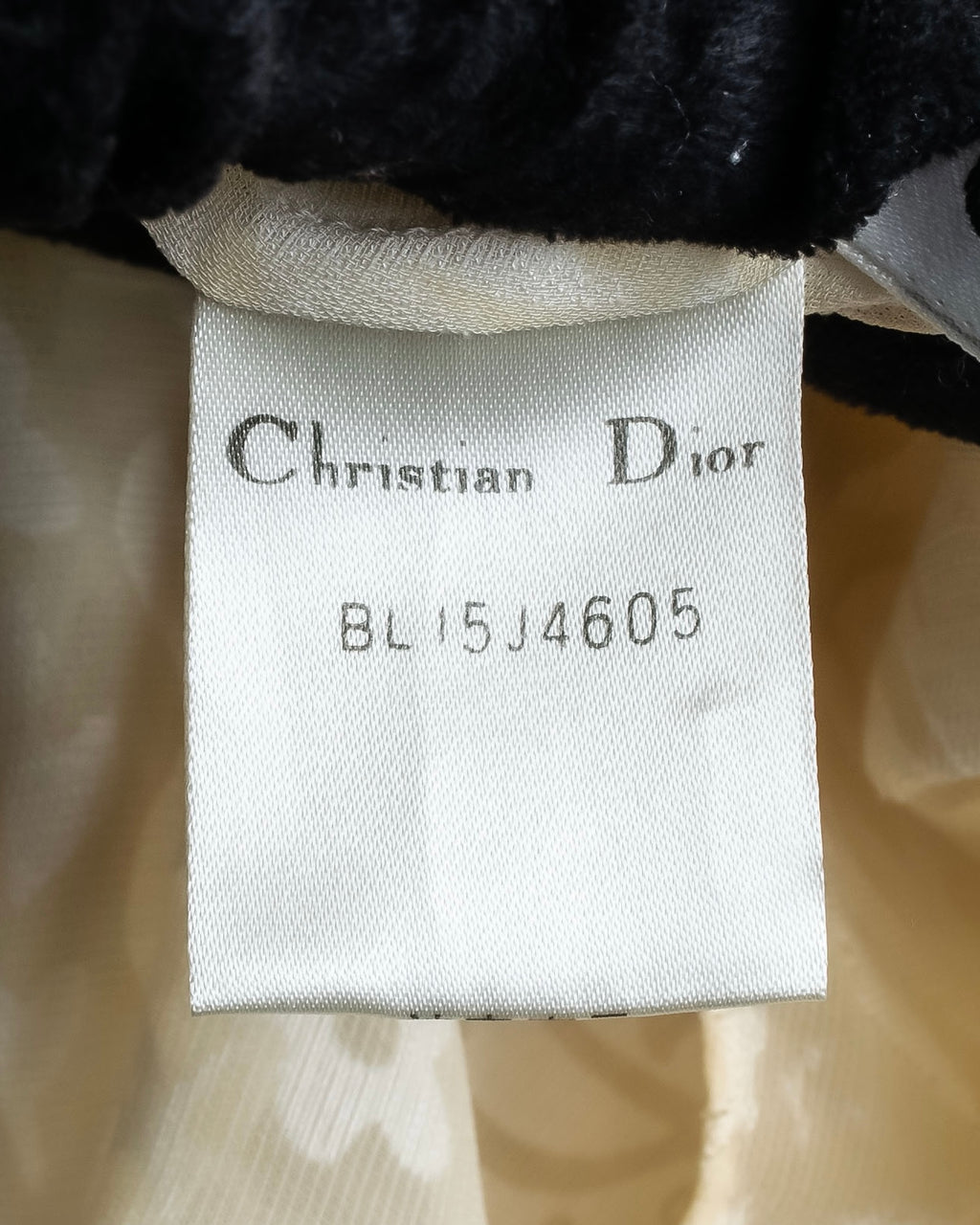 "Christian Dior" Jacquard balloon sleeve dress pullover