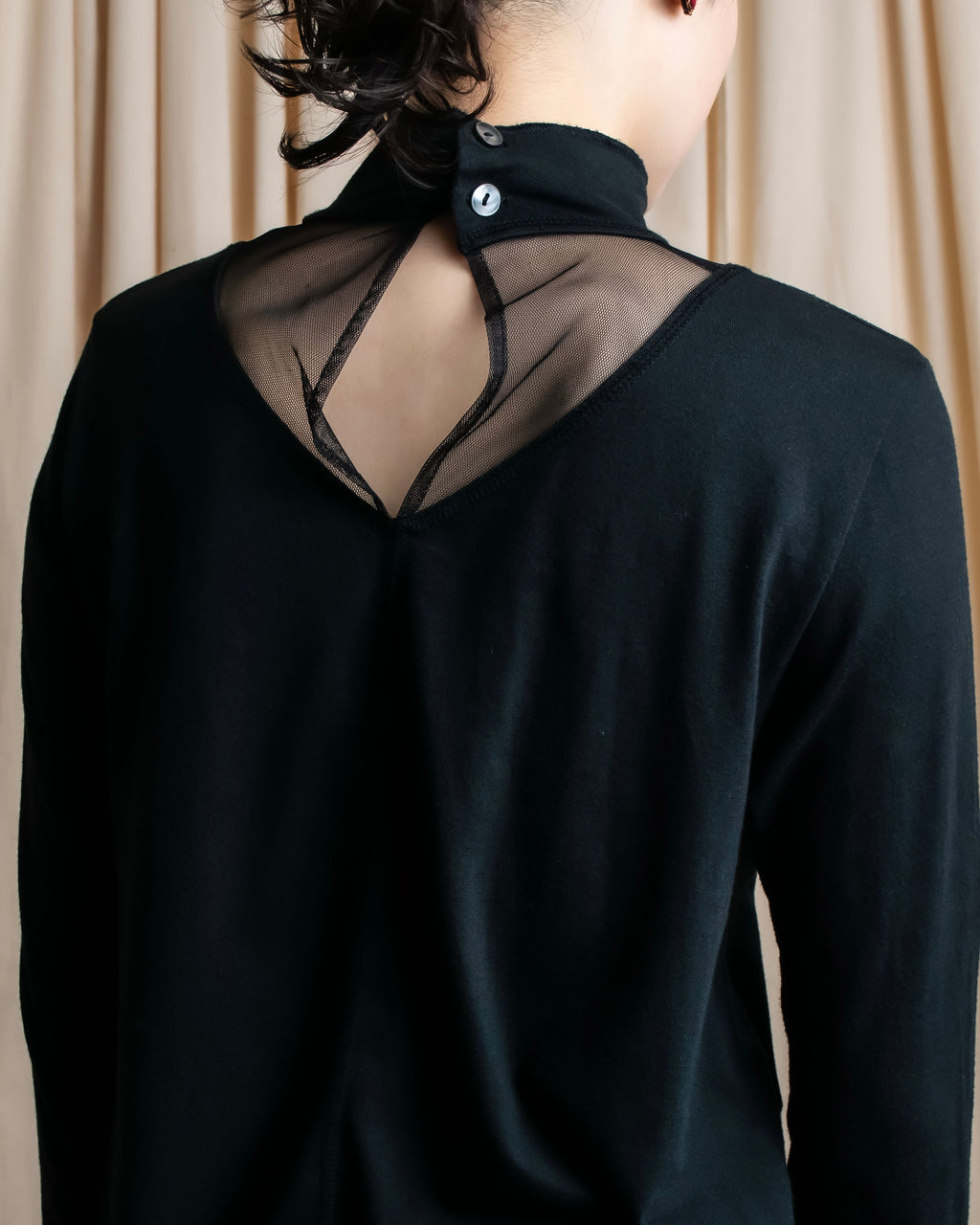 "JUNIOR GAULTIER" Sheer layered tie detail dress