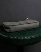 "Christian Dior" Malice Pearl Series greige color canvas shoulder bag