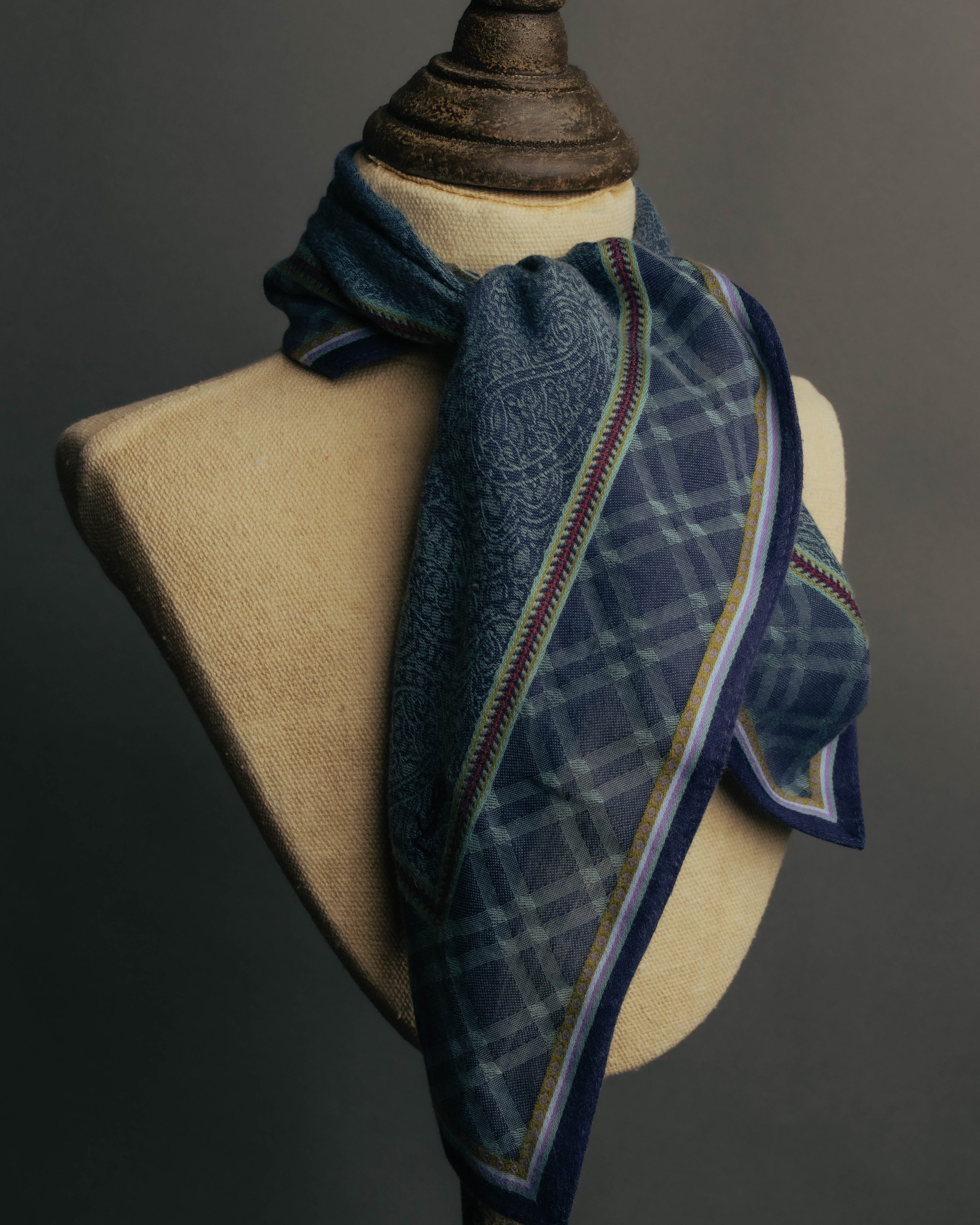 "Yves Saint Laurent" Paisley patterned scarf