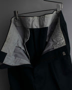 "YVES SAINT LAURENT" 00's shadow stripe pattern beautiful tailoring set up