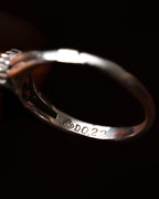 Pre-Loved/ Emerald(0.56ct) & Diamond(0.22ct) Designed Platinum Ring