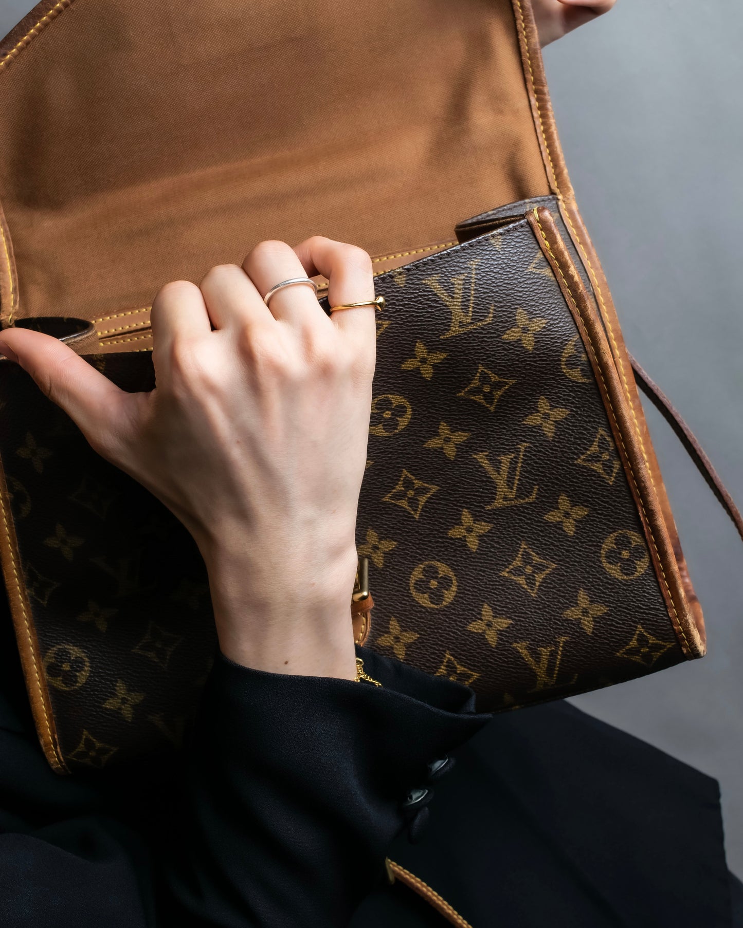 "LOUIS VUITTON" Monogram pattern belair 2way bag