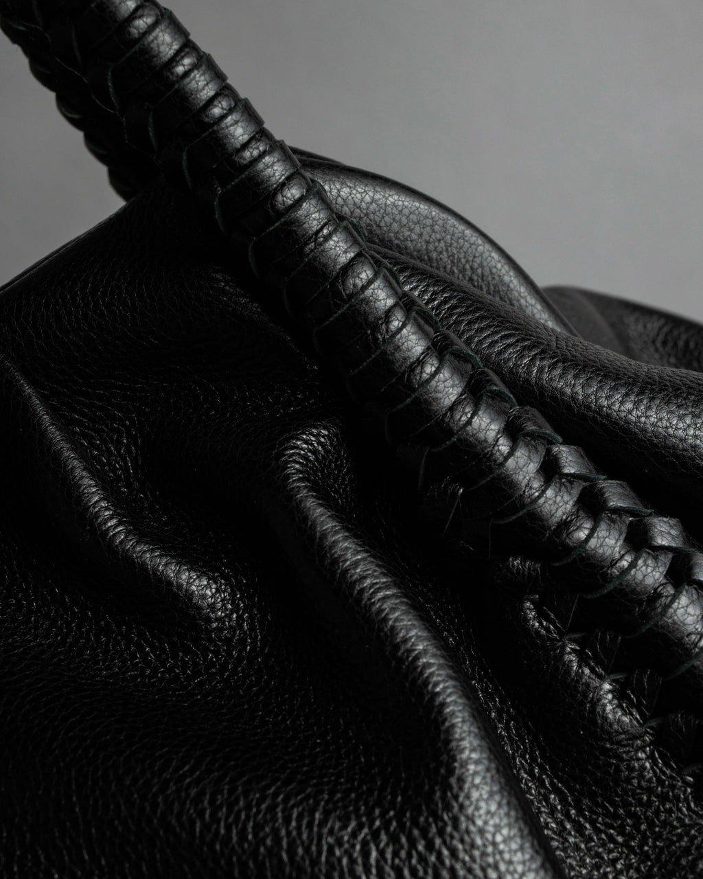 "Salvatore Ferragamo" Draping design lace-up detail leather bag