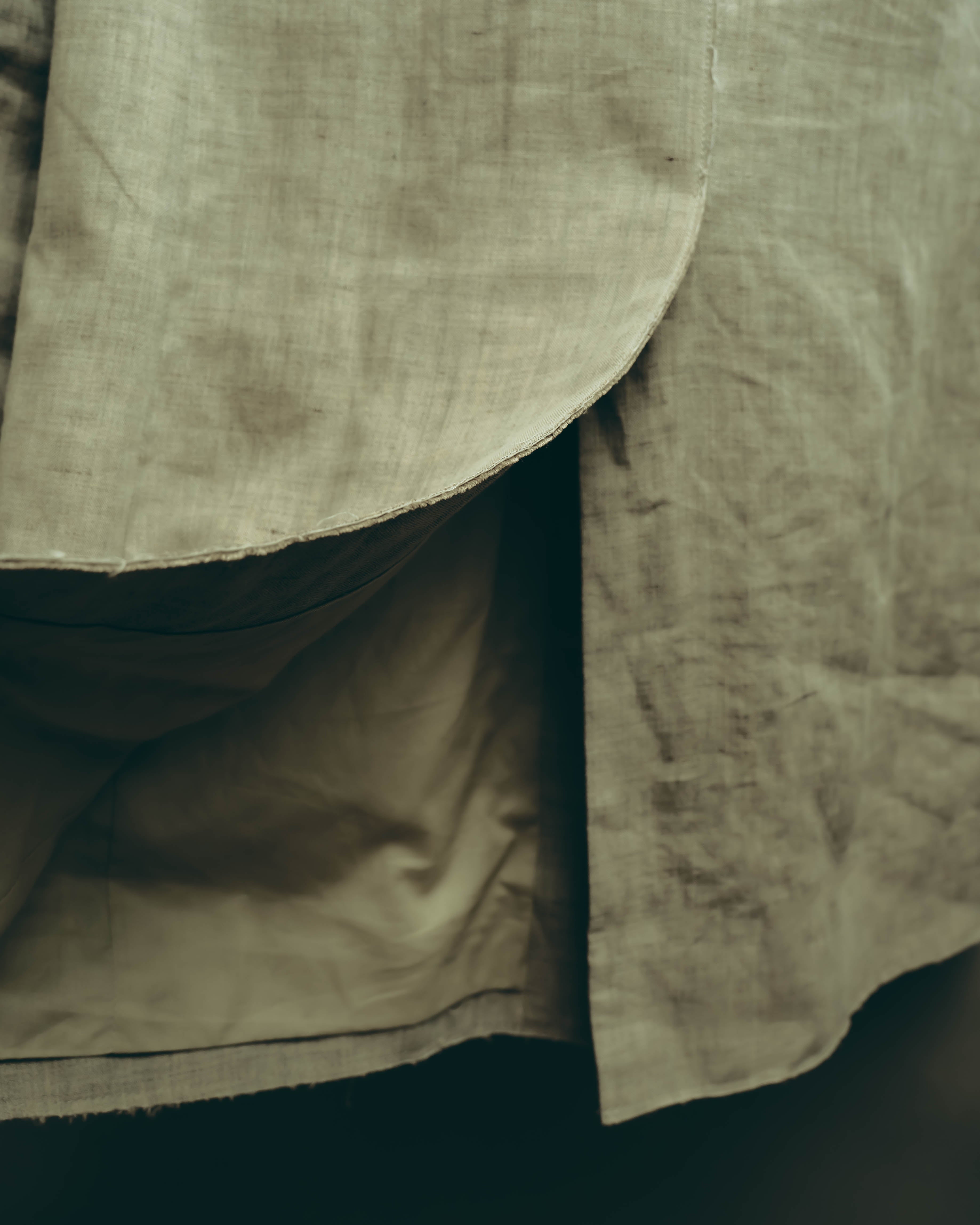 -SPECIAL- “Maison Martin Margiela” 2014SS raw-edge linen tailored jacket