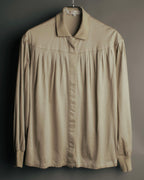 “Christian Dior” 90’s Gathered fly-front jersey blouse