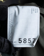 "sacai" Asymmetrical design double zipper tweed vest