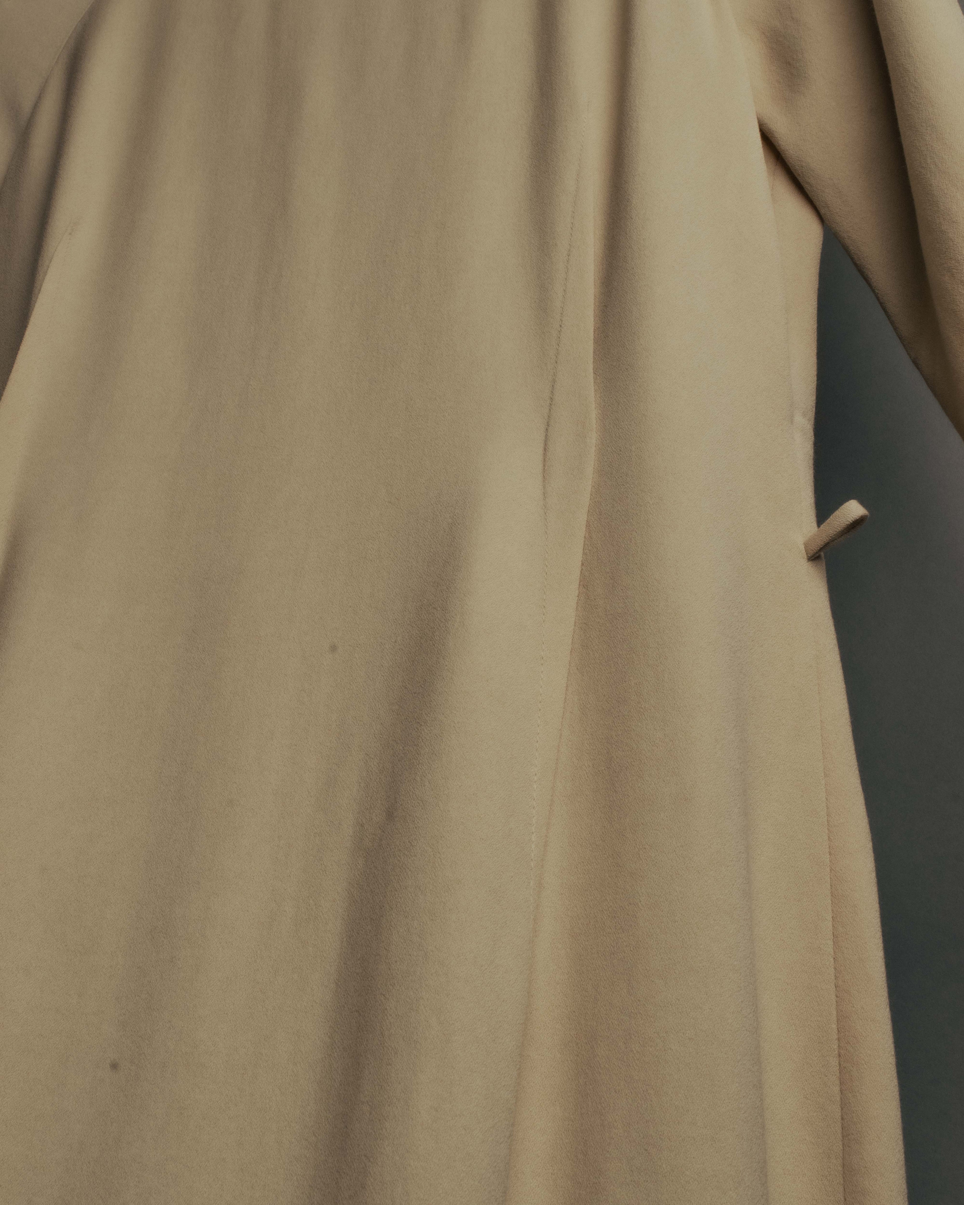"FENDI" 00's-10's Draped wool blend dress