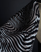 "HERMES" Zebra abstract print Carre 90 silk scarf