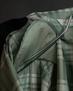 "BURBERRYS" Mint green check pattern skirt type set up