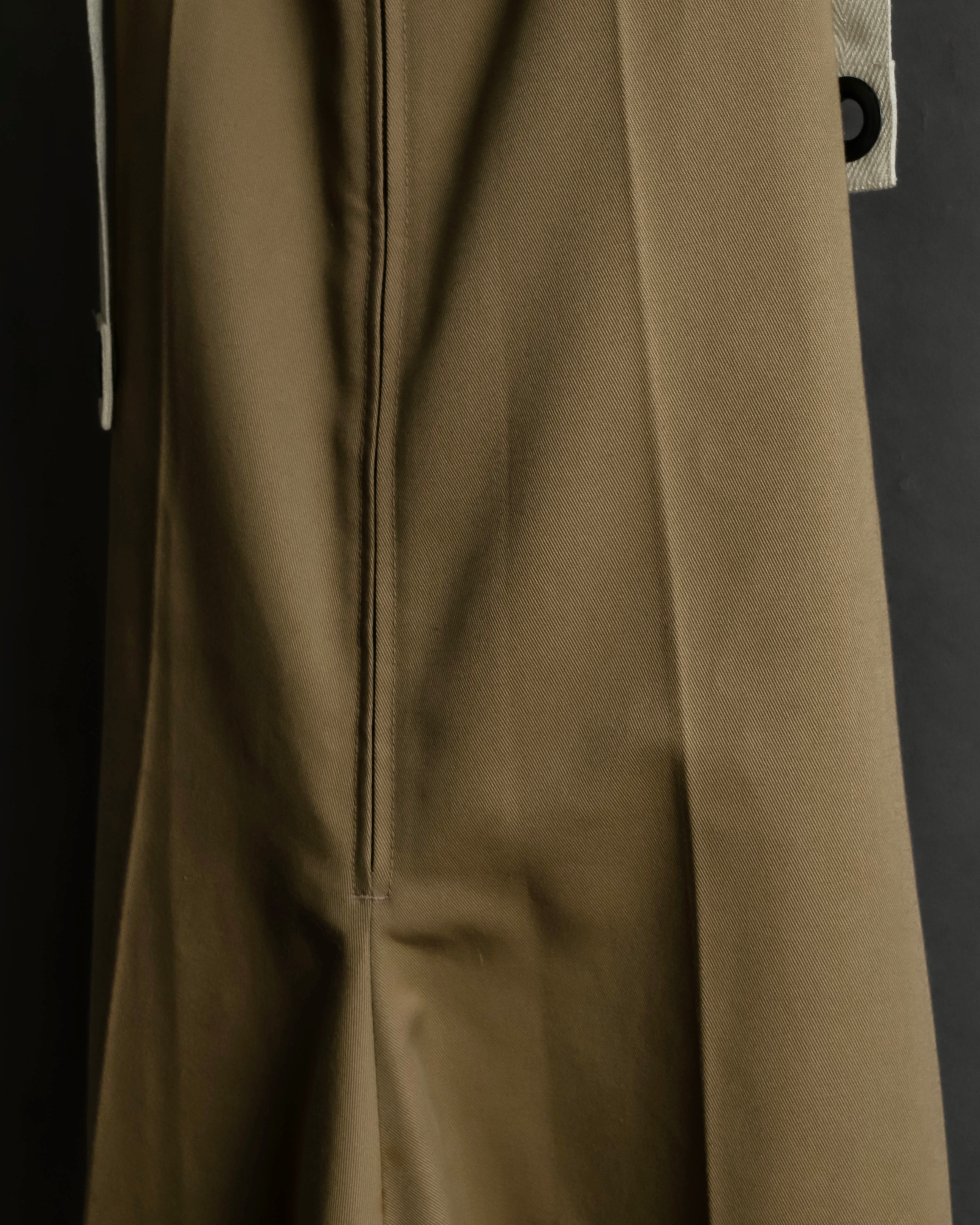 "Y's" 17AW twill woven flare silhouette jump skirt