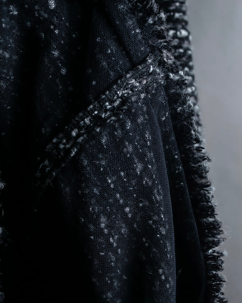 "Dolce &amp; Gabbana" Tweed raw edge flared skirt