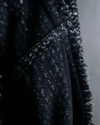 "Dolce &amp; Gabbana" Tweed raw edge flared skirt