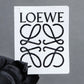 "LOEWE" Stitch accent leather bangle