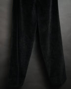 “Christian Dior MONSIEUR” 80’s-90’s Velour two tuck wide trousers