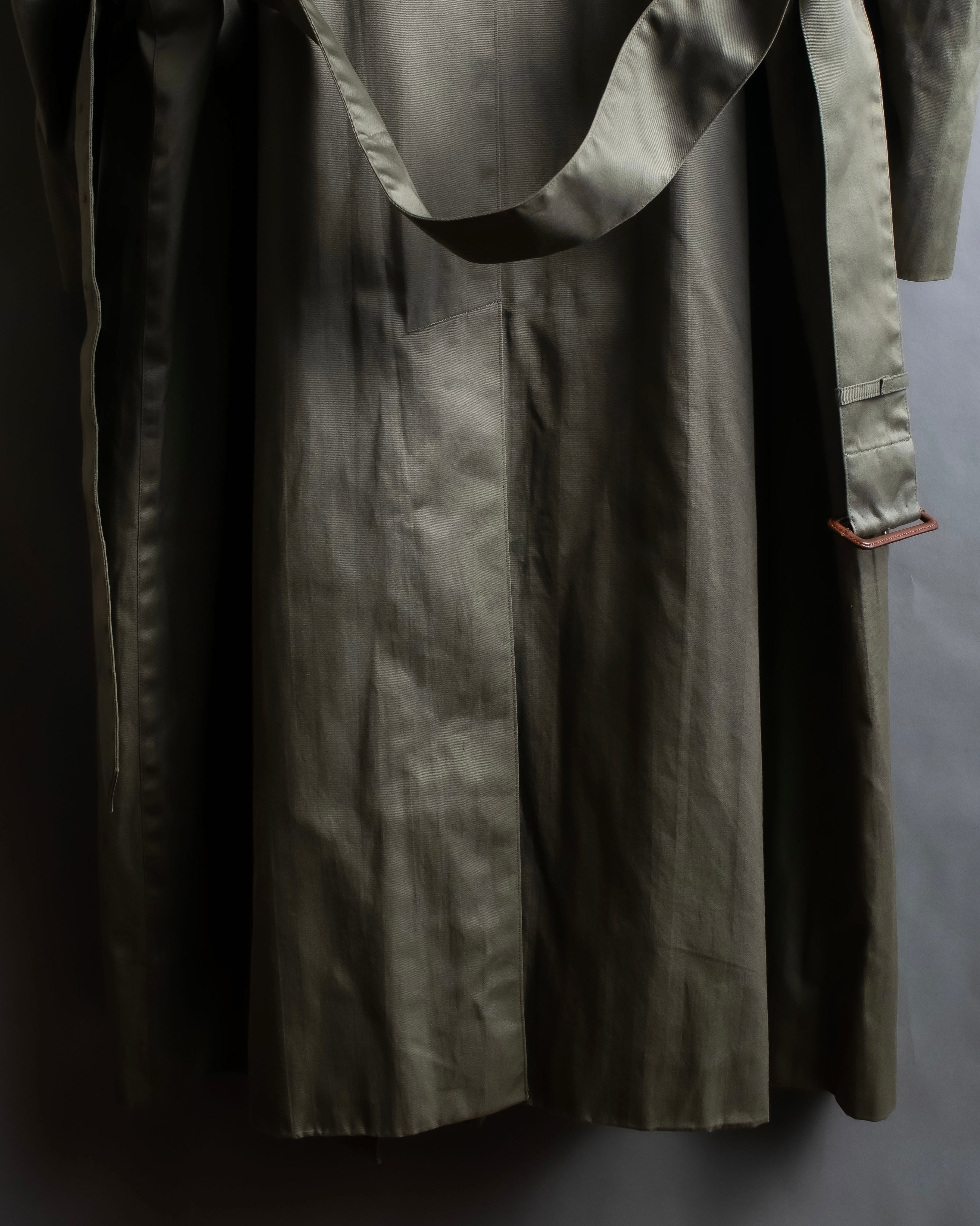 "Burberrys" Dark khaki belted trench coat