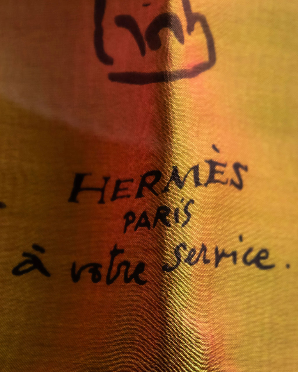 "HERMES" Exotic motif carre scarf