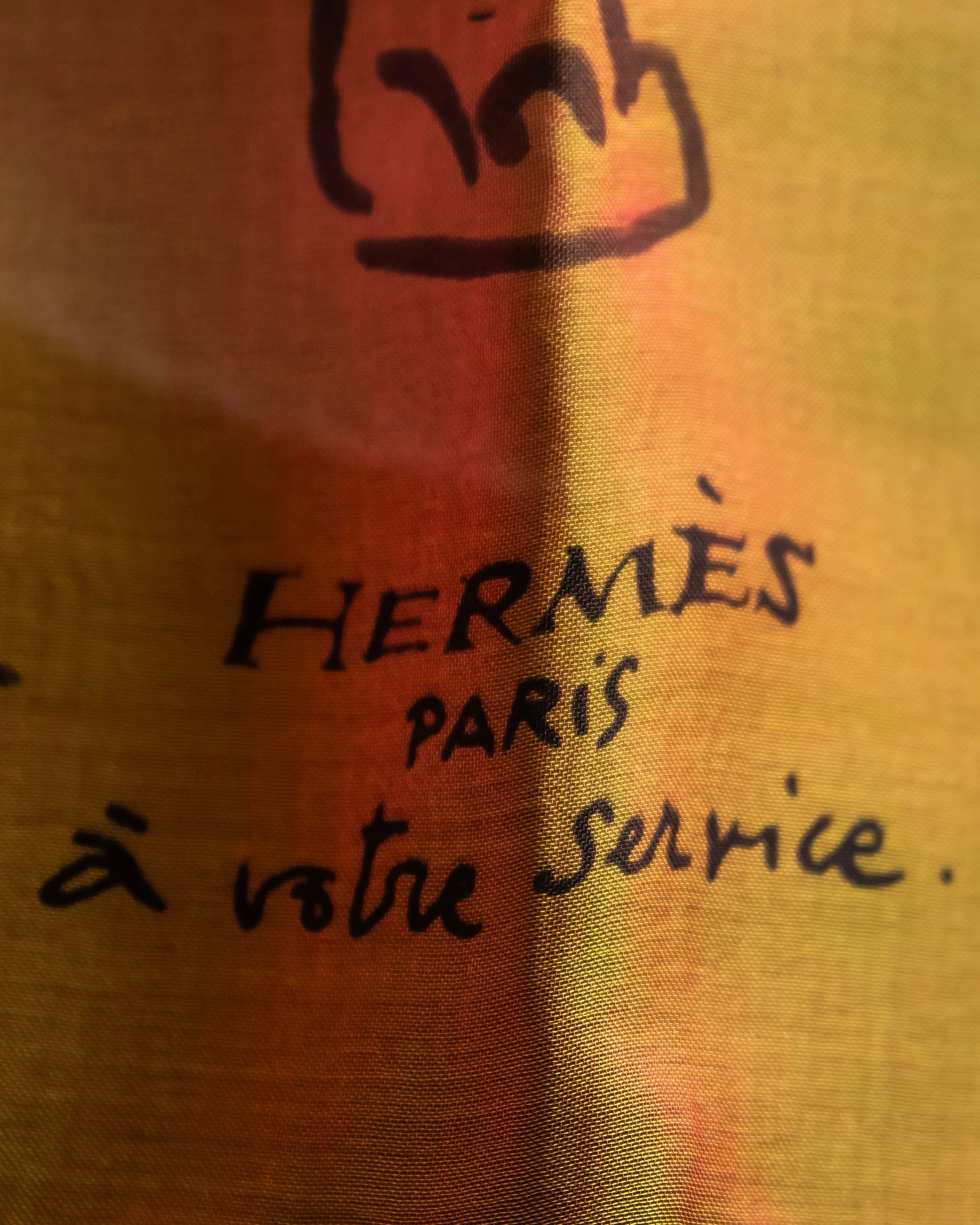 "HERMES" Exotic motif carre scarf