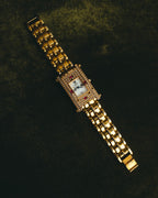 "VALENTINO ROLENTA" 90's-00's Decorative rhinestone quartz watch
