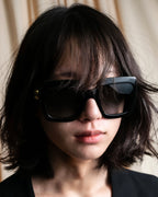 "GUCCI" GG medallion design square frame sunglasses