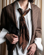 "HERMES" Jumbo scarf gold ring