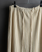 "GUCCI" Gold stripe knit maxi skirt
