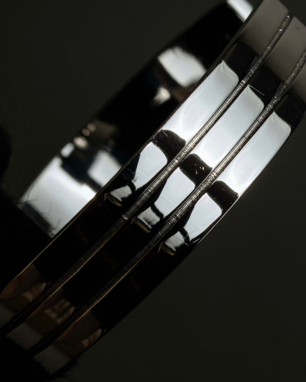 "DIOR HOMME" Logo engraved silver bangle