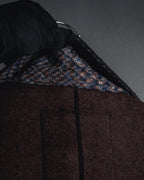 "BOB" Brushed wool single-breasted coat