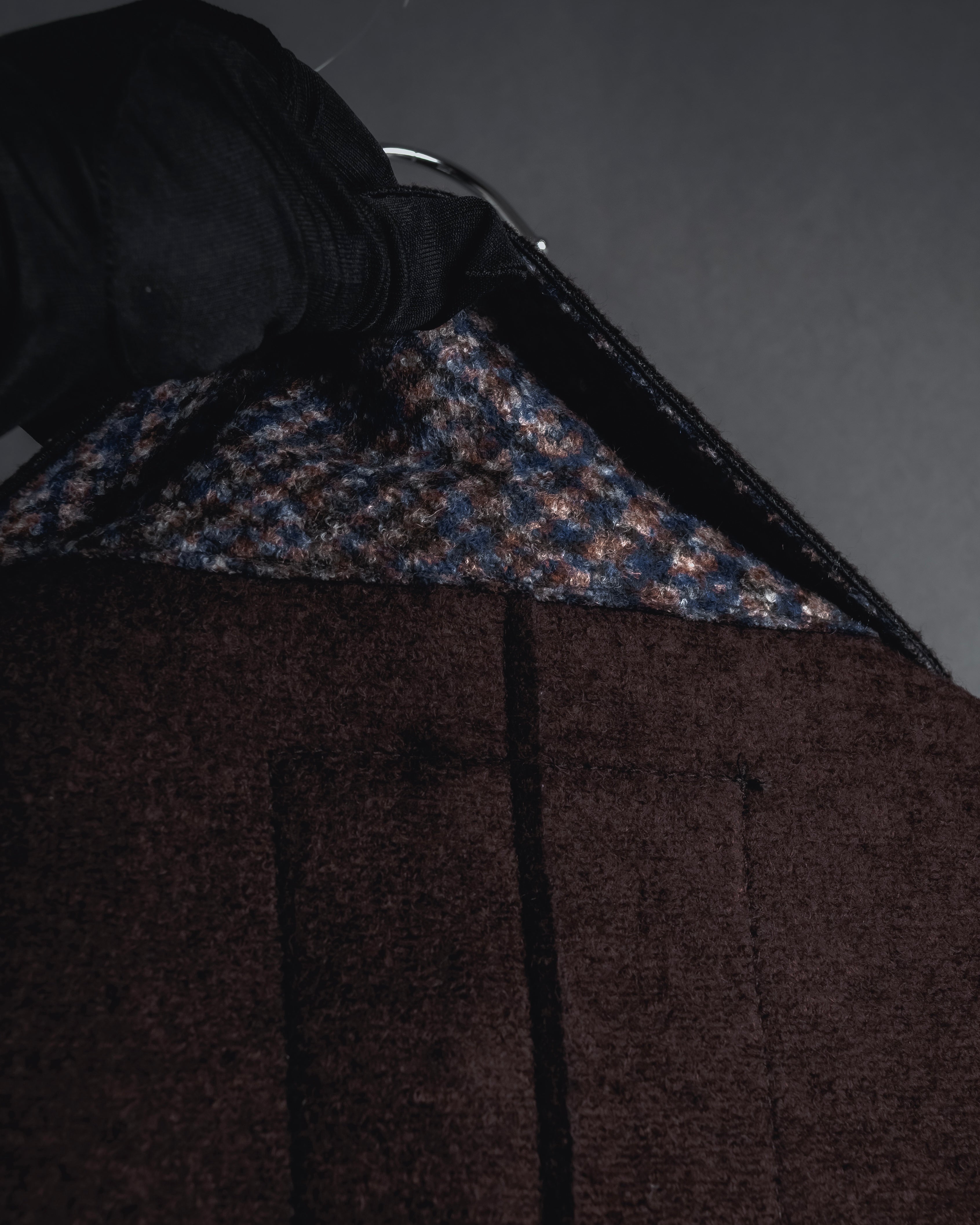 "BOB" Brushed wool single-breasted coat