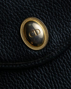 "Christian Dior" Metal parts design leather shoulder bag