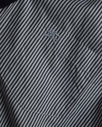 "BURBERRY" Pinstripe cleric design shirt