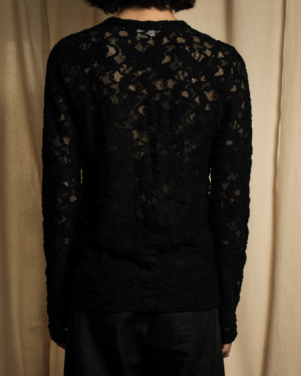 "COMME des GARCONS" 20SS Floral motif lace pullover