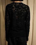 "COMME des GARCONS" 20SS Floral motif lace pullover