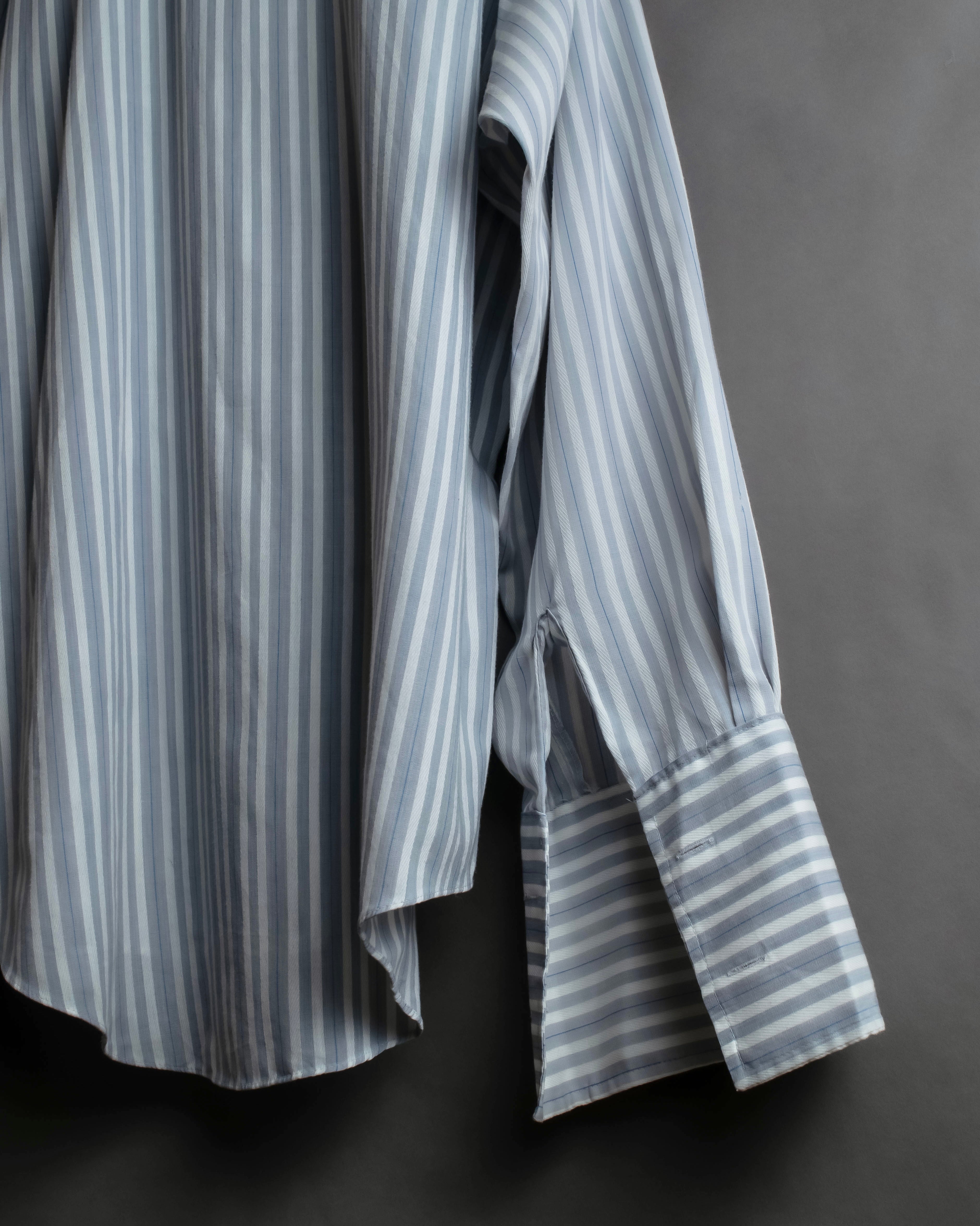 "Vintage multi-stripe pattern shirt"