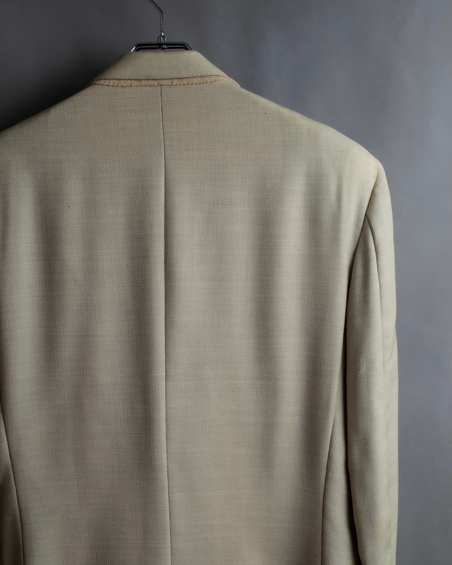 "CHRISTIAN DIOR MONSIEUR"
Peaked lapel double breasted wool tailored jacket