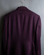 "JEAN PAUL GAULTIER FEMME"
 Beautiful purple color shaped wool tailored jacket