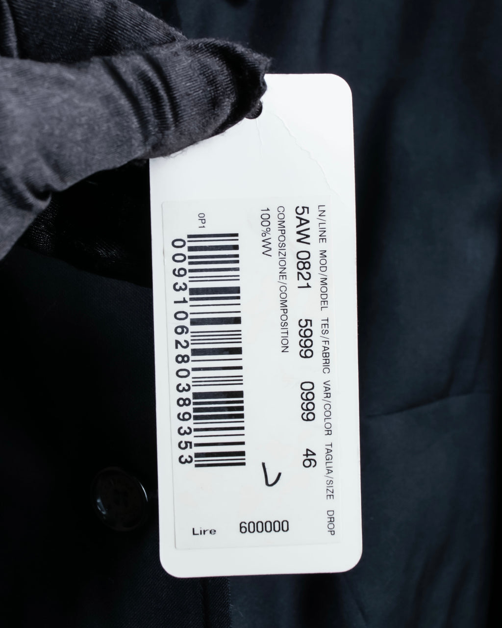 "DOLCE &amp; GABBANA" Waist shape wool soutien collar jacket