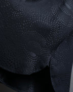 "Saint Laurent" Jacquard pattern silk satin shirt