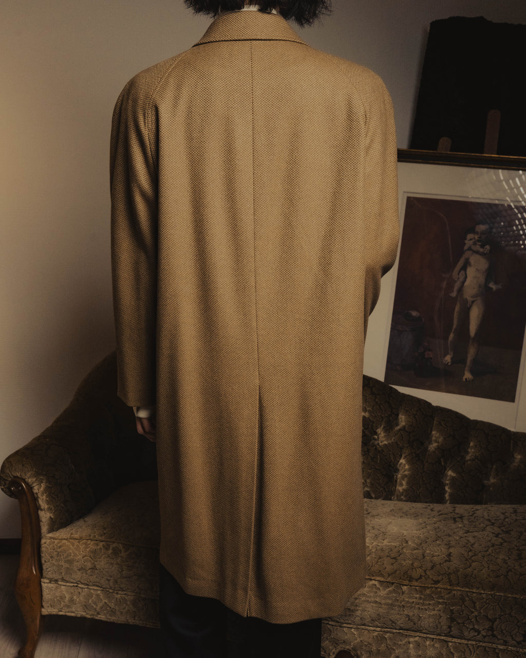 "Christian Dior" 80's-00's Classically tailored balmacaan coat
