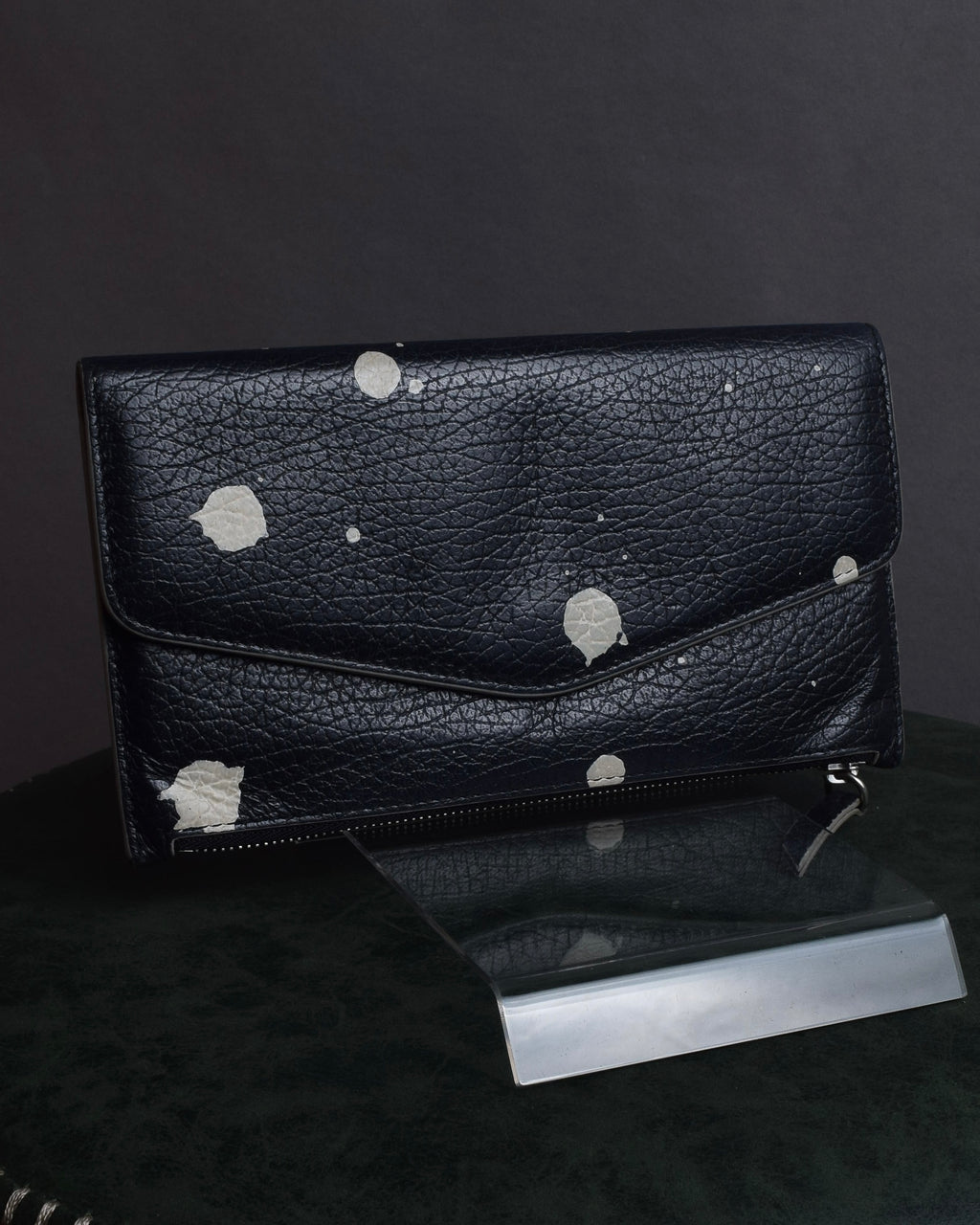 "MAISON MARGIELA" Paint spot pattern leather wallet