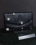 Cartera de cuero con patrón de manchas de pintura "MAISON MARGIELA"