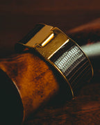 “GUCCI” 90’s-00’s Lizard-embossed leather horsebit cuff bracelet
