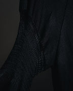 "Christian Dior BOUTIQUE" 2007’s draped viscose mesh-panel pullover