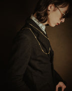 –SPECIAL– "Christian Dior" 2001-05’s Flaming D long station necklace