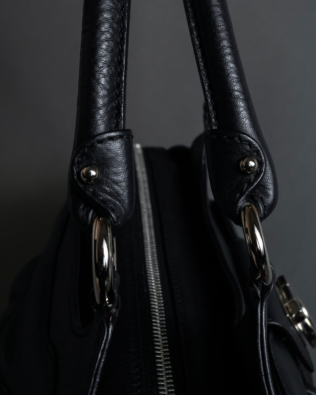 "Salvatore Ferragamo" Gancini motif gathered design leather bag