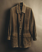 "Burberrys" 80's-90's Relaxed corduroy car coat