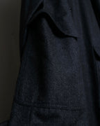 "GUCCI" 70's velvet collar design long coat