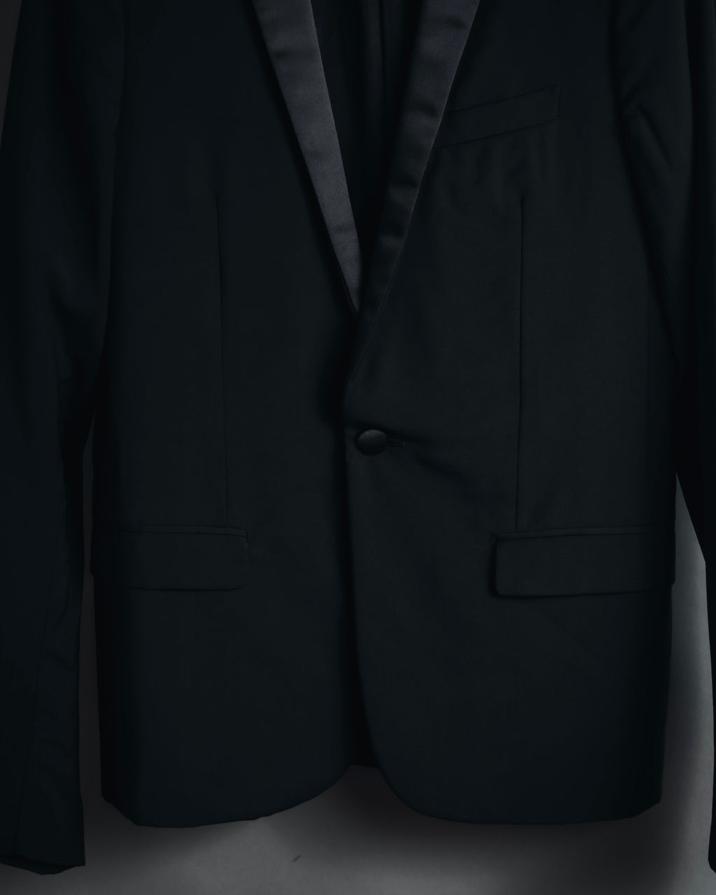 "Dior Homme" Chris Van Assche design satin lapel tuxedo set up