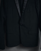 "Dior Homme" Chris Van Assche design satin lapel tuxedo set up